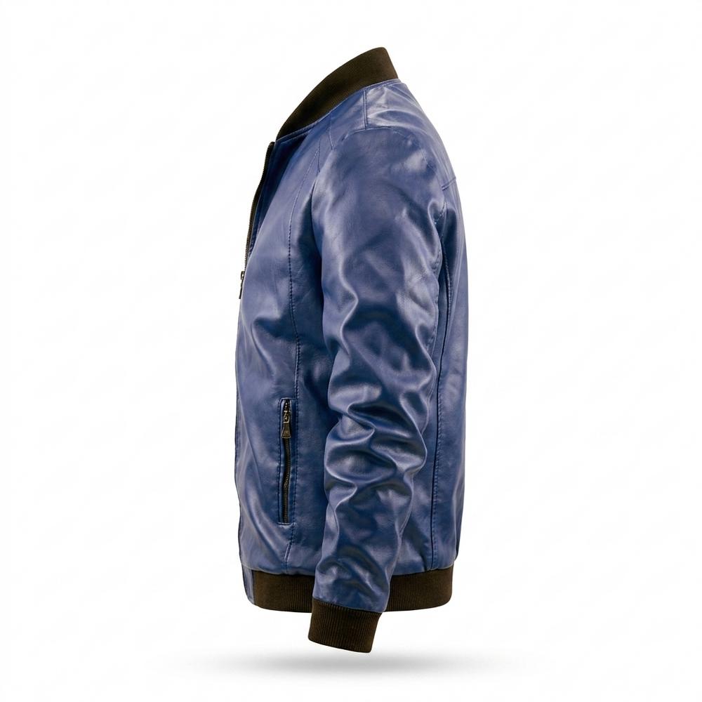 Lederjacken Outlet24 - Sulan | Gefütterte Reißverschluss Lederjacke Herren