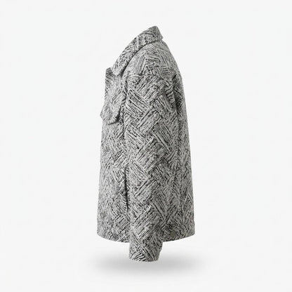 Lederjacken Outlet24 - Yikak | Gemusterte Gerade Geschnittene Jacke Unisex