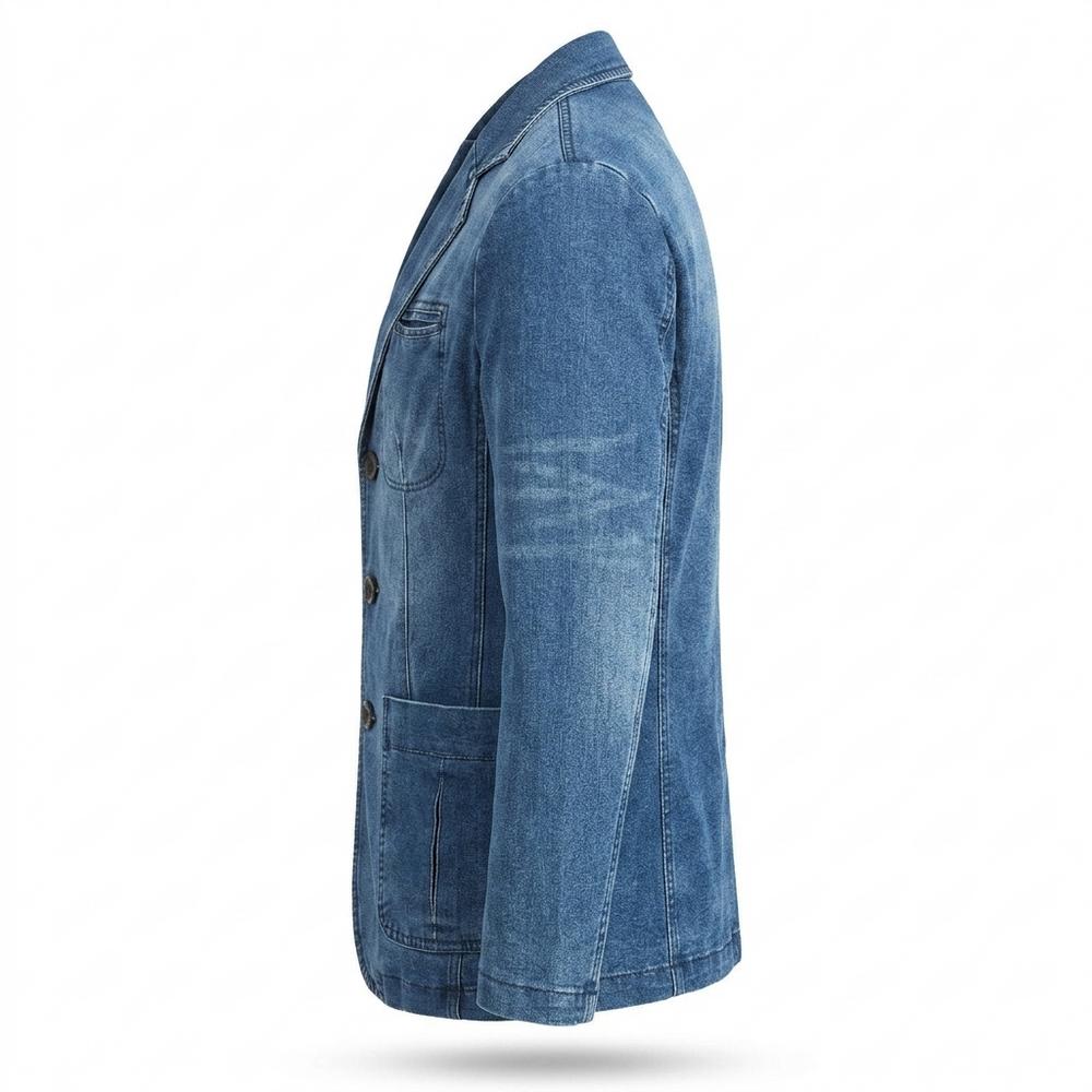 Lederjacken Outlet24 - Lunem | Jeans Geknöpft Sakko Herren