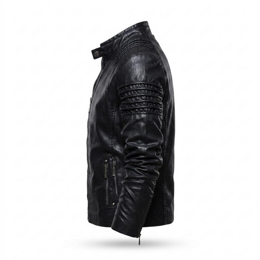 Lederjacken Outlet24 - Vofok | Gefüttert Gesteppt Lederjacke Herren