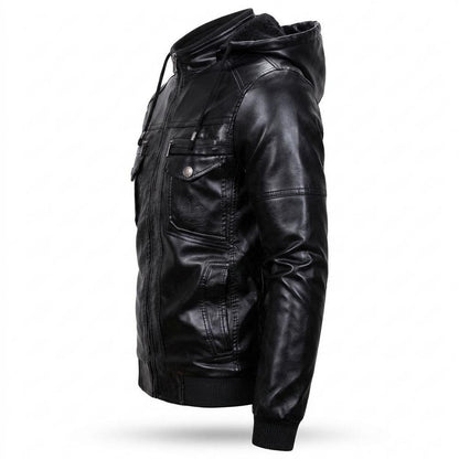 Lederjacken Outlet24 - Yudam | Gefüttert Gesteppt Lederjacke Herren