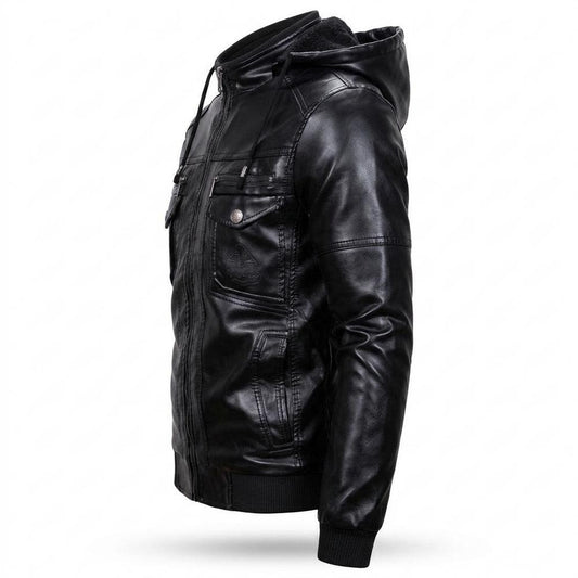 Lederjacken Outlet24 - Yudam | Gefüttert Gesteppt Lederjacke Herren