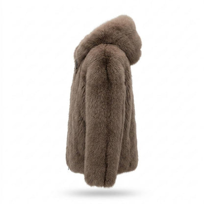 Lederjacken Outlet24 - Mihum | Gefütterte Pelzartige Jacke Unisex