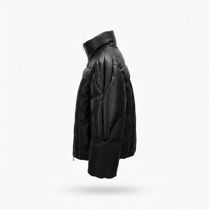 Lederjacken Outlet24 - Zemav | Gesteppt Glänzend Lederjacke Herren