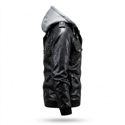 Lederjacken Outlet24 - Lehom | Gefütterte Gesteppte Lederjacke Herren