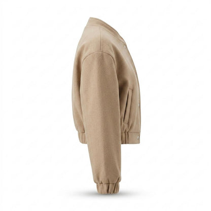 Lederjacken Outlet24 - Yopos | Kurz Geschnitten Geknöpft Jacke Damen