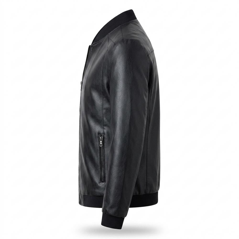 Lederjacken Outlet24 - Temol | Gefütterte Matte Lederjacke Herren