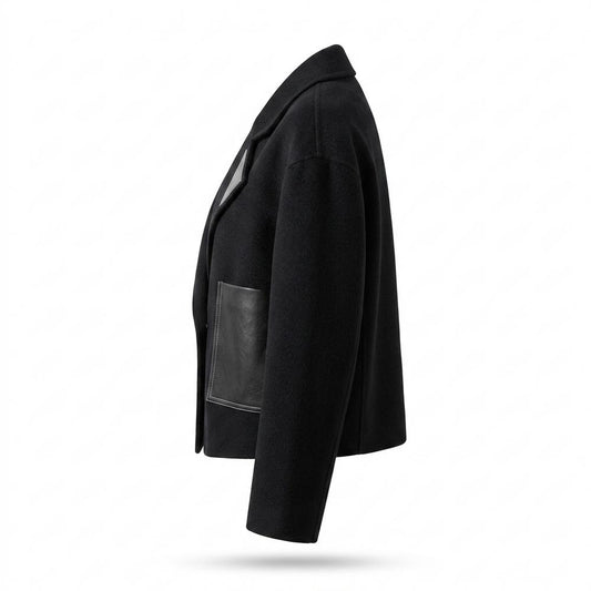 Lederjacken Outlet24 - Vuwum | Kurzgeschnittener Applizierter Sakko Damen