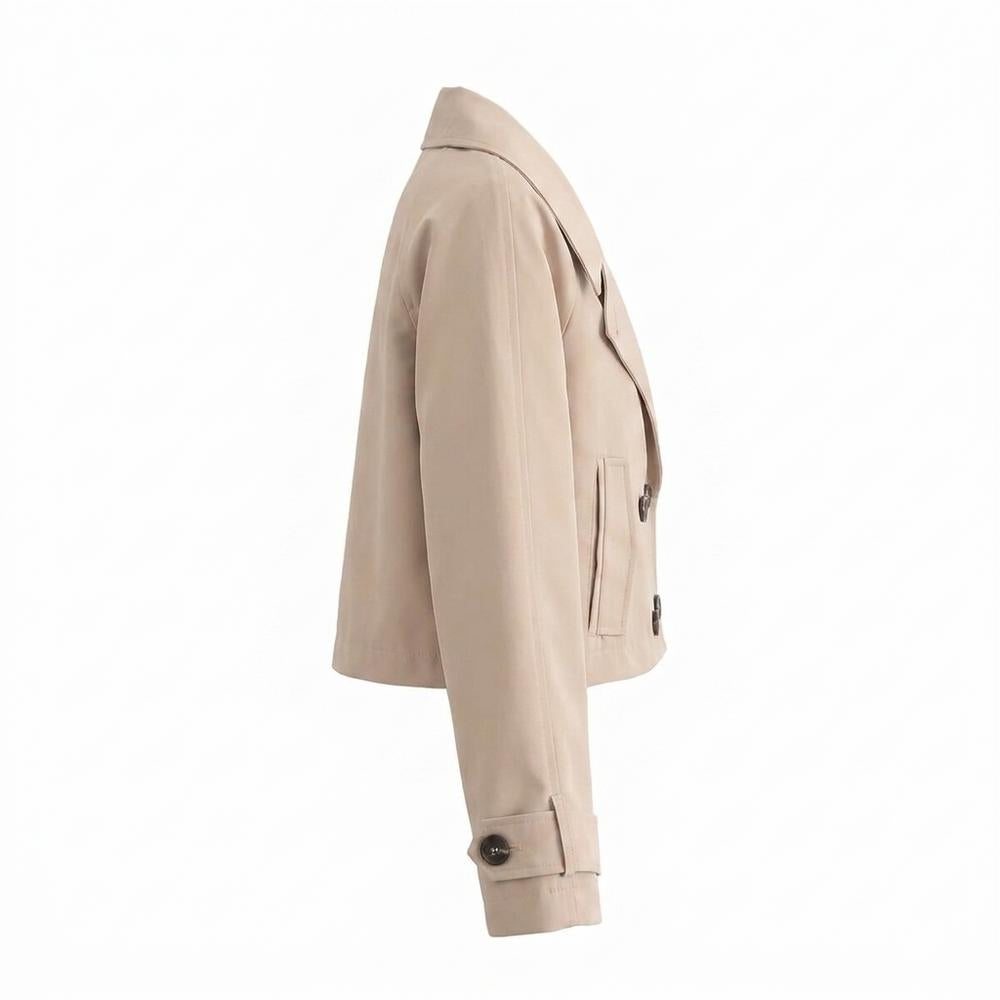 Lederjacken Outlet24 - Zigak | Doppelreihige Kurze Jacke Damen