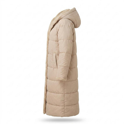 Lederjacken Outlet24 - Ailas | Gefütterter Gesteppter Mantel Damen