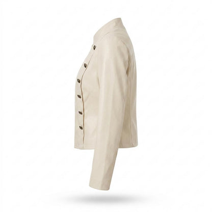 Lederjacken Outlet24 - Dalad | Kurz Doppelreihig Jacke Damen