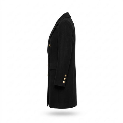 Lederjacken Outlet24 - Kehus | Zweireihiger Woll Mantel Damen