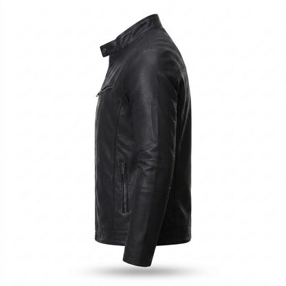 Lederjacken Outlet24 - Vifat | Gefütterte Taillierte Lederjacke Herren