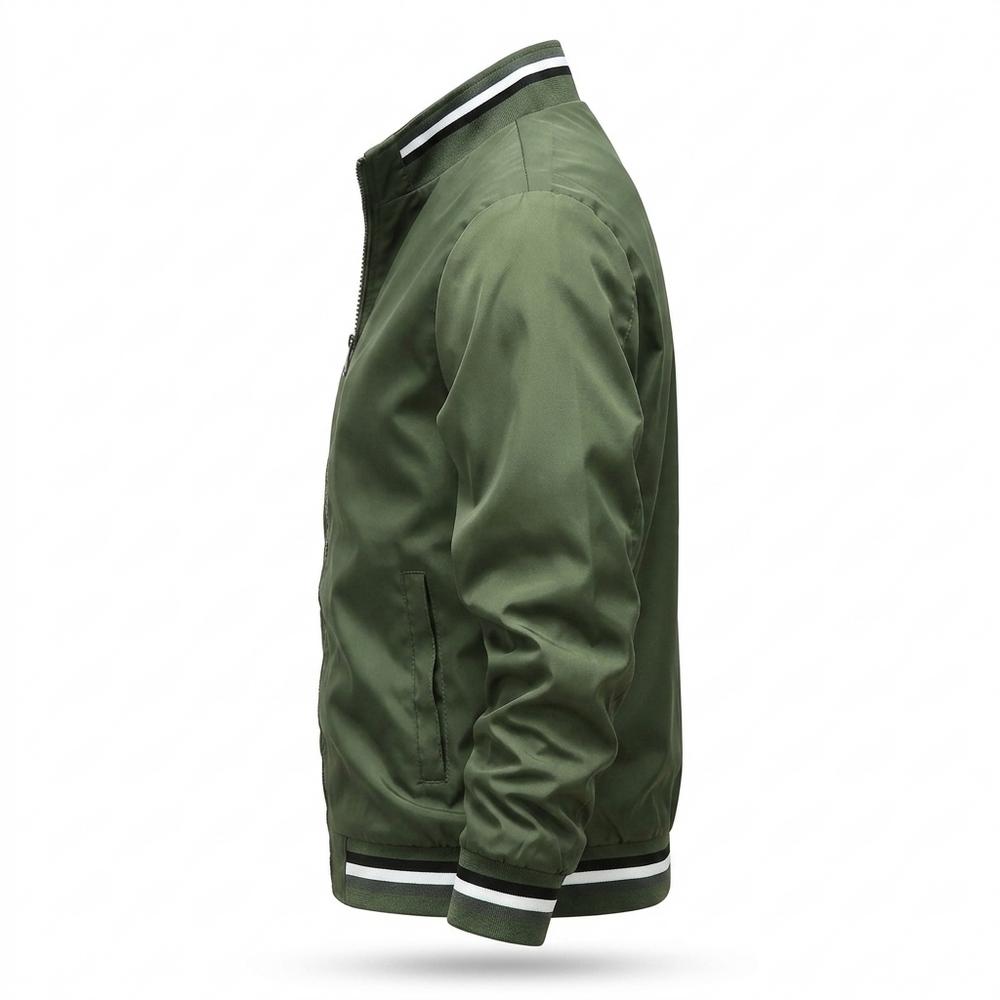 Lederjacken Outlet24 - Dofim | Gefütterte Gestreifte Jacke Herren