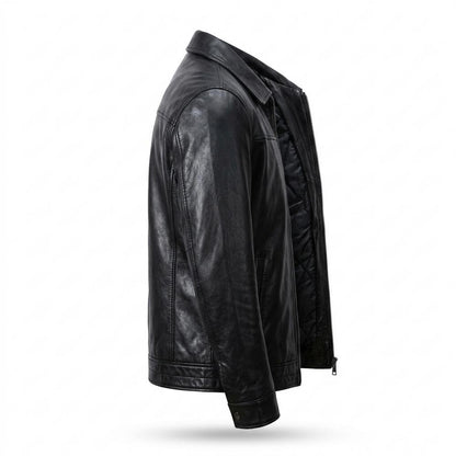 Lederjacken Outlet24 - Dahol | Gesteppt Gefüttert Lederjacke Herren