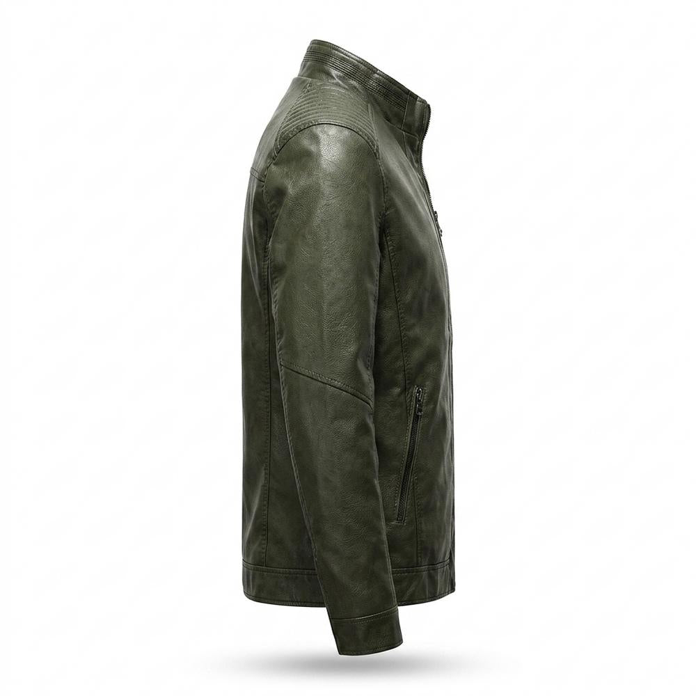 Lederjacken Outlet24 - Simen | Gefüttert Gesteppt Lederjacke Herren