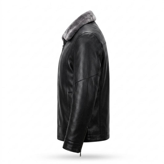 Lederjacken Outlet24 - Cobat | Gefüttert Reißverschluss Lederjacke Herren
