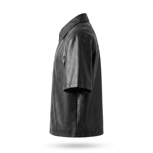 Lederjacken Outlet24 - Civus | Kurzärmlige Glatte Lederjacke Herren