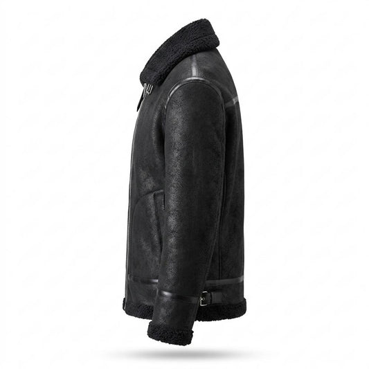 Lederjacken Outlet24 - Nafen | Gefütterte Reißverschluss Lederjacke Herren