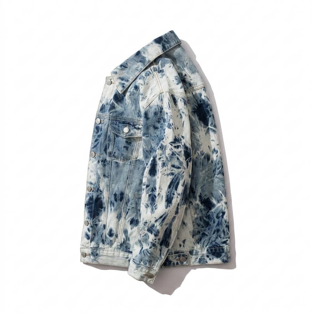 Lederjacken Outlet24 - Zumun | Gebatikt Geknöpft Jacke Unisex