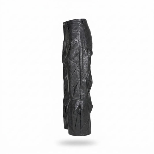 Lederjacken Outlet24 - Cotod | Weit Geschnittene Strukturierte Hose Unisex