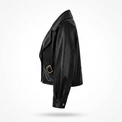 Lederjacken Outlet24 - Mihin | Locker Geschnittene Lederjacke Damen