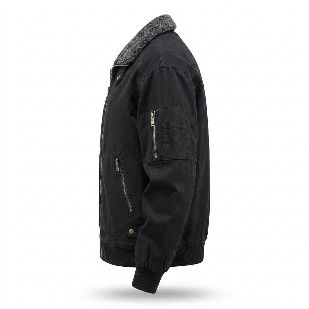 Lederjacken Outlet24 - Muwur | Gefütterte Flieger Jacke Herren