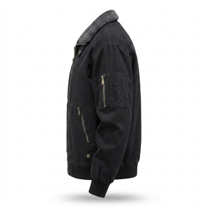 Lederjacken Outlet24 - Muwur | Gefütterte Flieger Jacke Herren