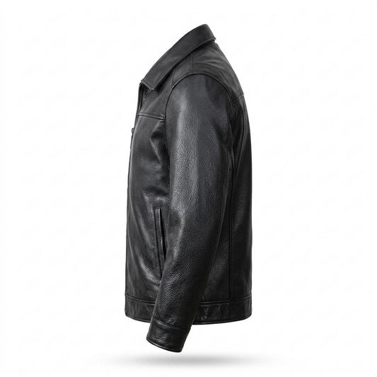 Lederjacken Outlet24 - Zesil | Genarbte Gefütterte Lederjacke Herren