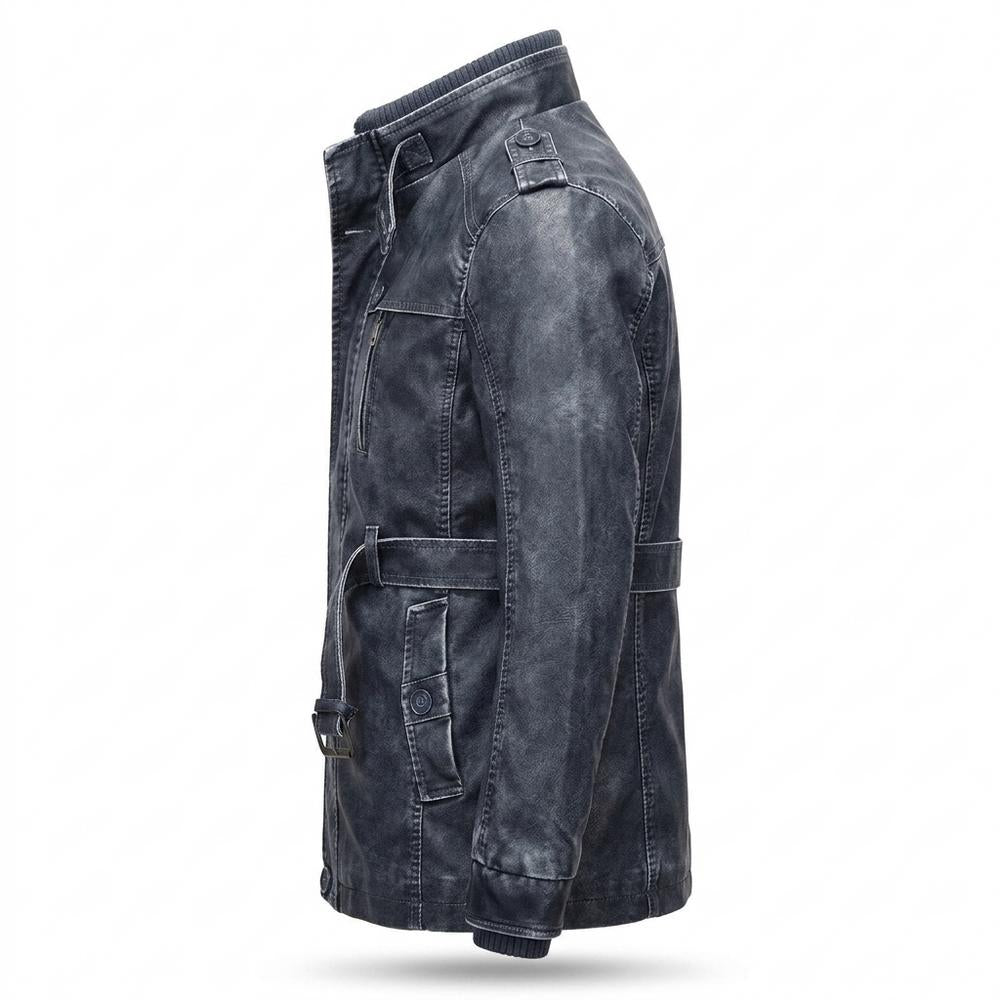 Lederjacken Outlet24 - Rigek | Gefüttert Gewaschen Lederjacke Herren